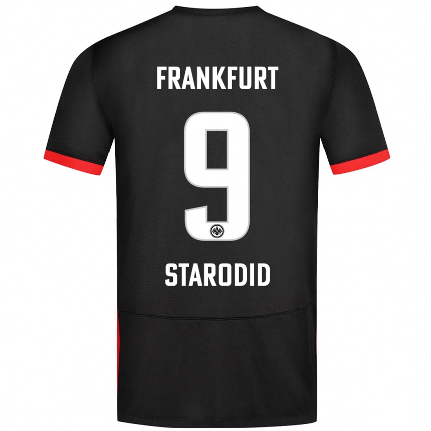 Vyrai Daniel Starodid #9 Juoda Išvykos Marškinėliai 2024/25 T-Shirt