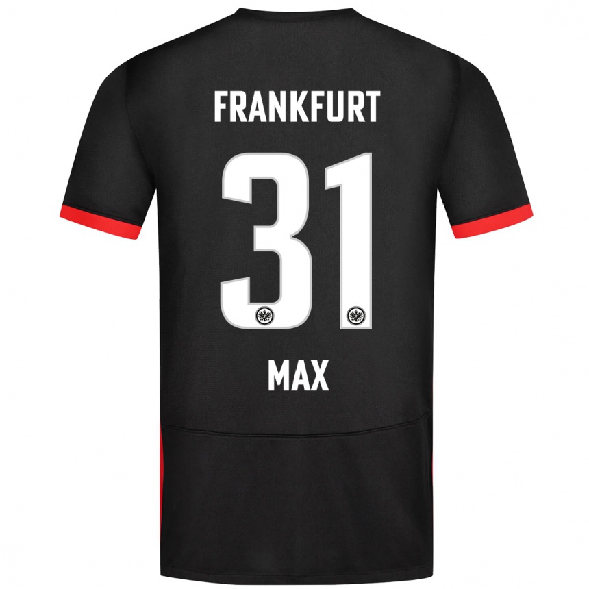 Vyrai Philipp Max #31 Juoda Išvykos Marškinėliai 2024/25 T-Shirt