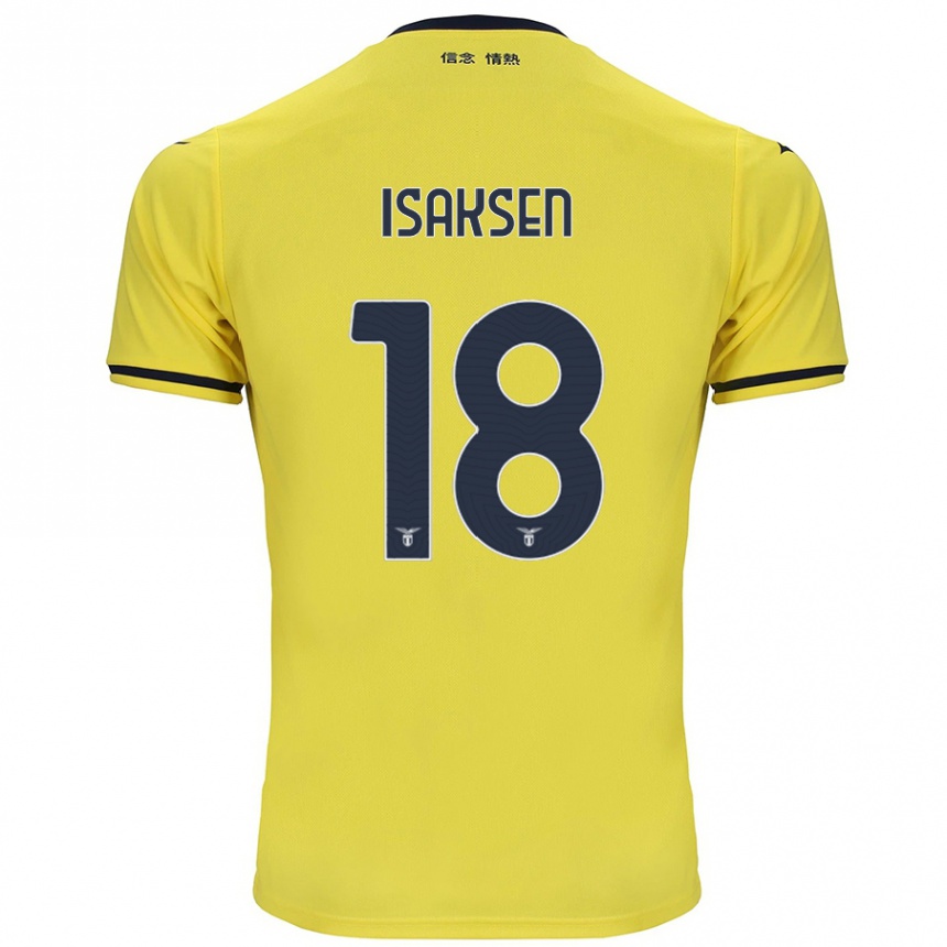 Vyrai Gustav Isaksen #18 Geltona Išvykos Marškinėliai 2024/25 T-Shirt