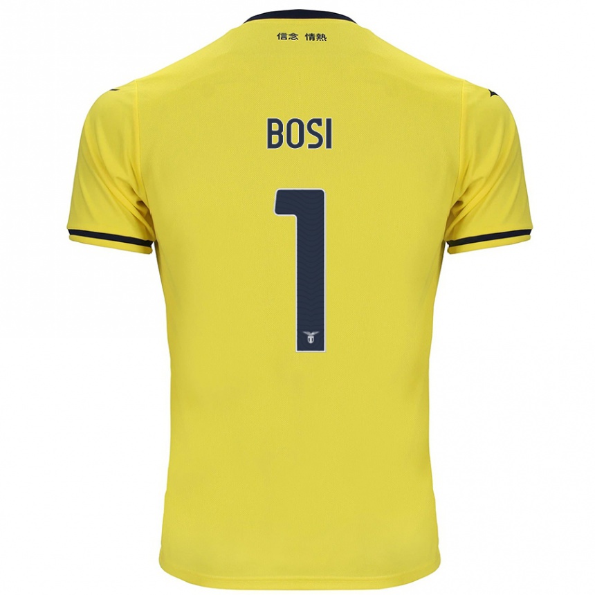 Vyrai Gioele Bosi #1 Geltona Išvykos Marškinėliai 2024/25 T-Shirt