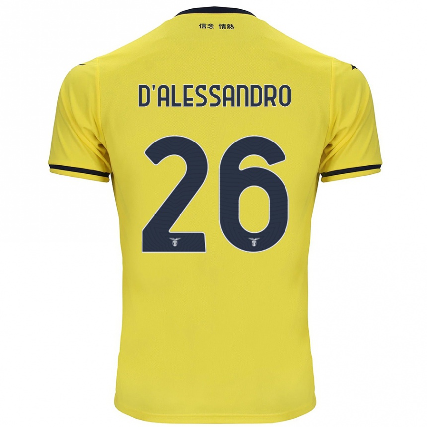 Vyrai Mattya D'alessandro #26 Geltona Išvykos Marškinėliai 2024/25 T-Shirt