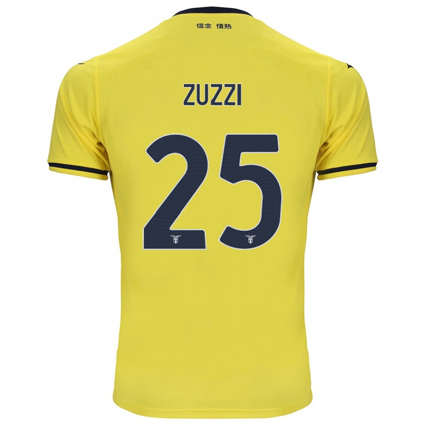 Vyrai Giorgia Zuzzi #25 Geltona Išvykos Marškinėliai 2024/25 T-Shirt