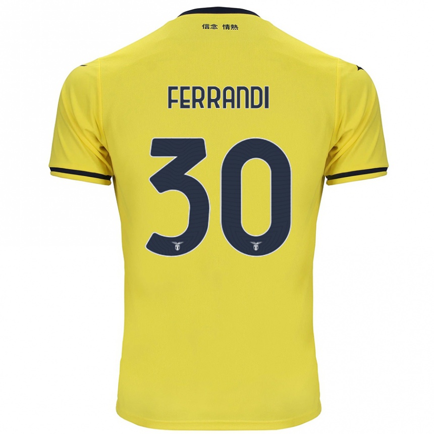 Vyrai Giulia Ferrandi #30 Geltona Išvykos Marškinėliai 2024/25 T-Shirt