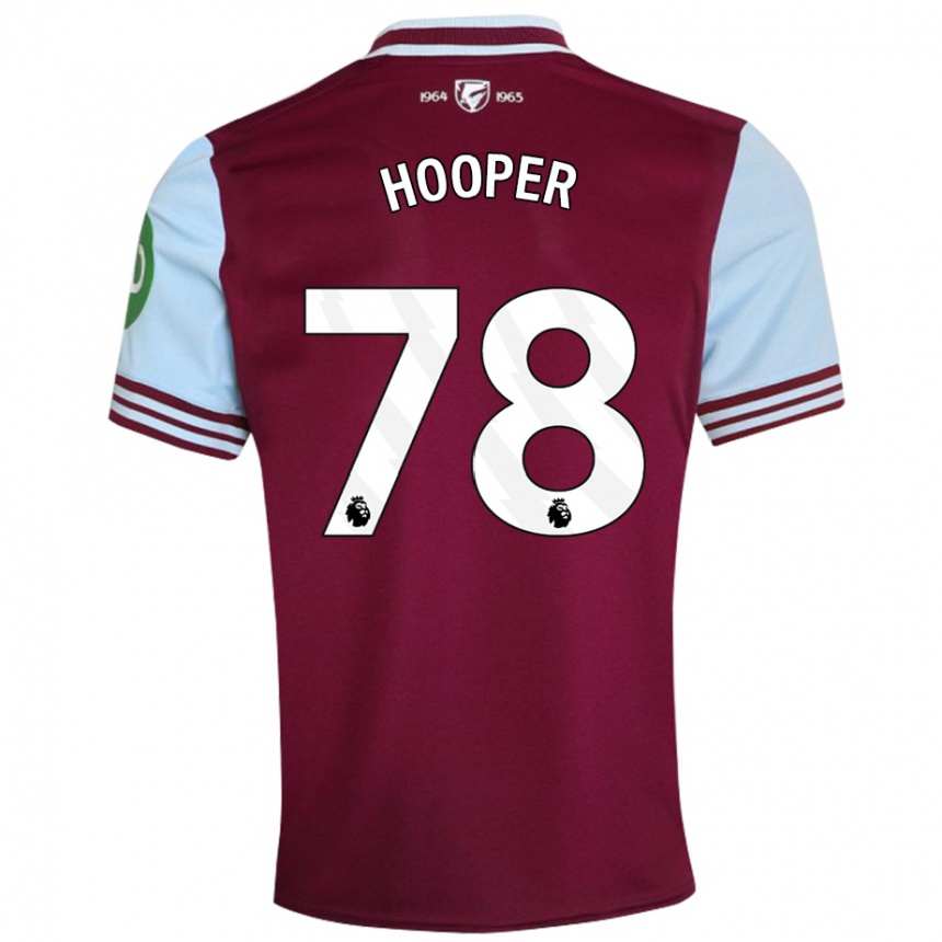 Moteriškas Finley Hooper #78 Tamsiai Raudona Namų Marškinėliai 2024/25 T-Shirt