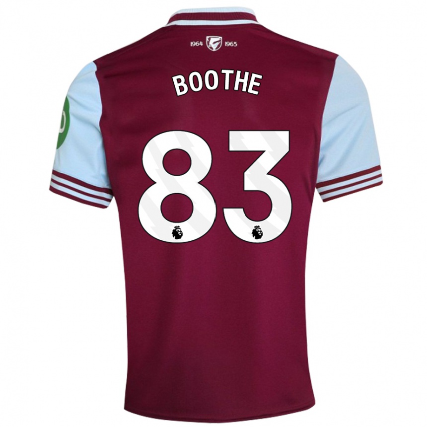 Moteriškas Sebastian Boothe #83 Tamsiai Raudona Namų Marškinėliai 2024/25 T-Shirt