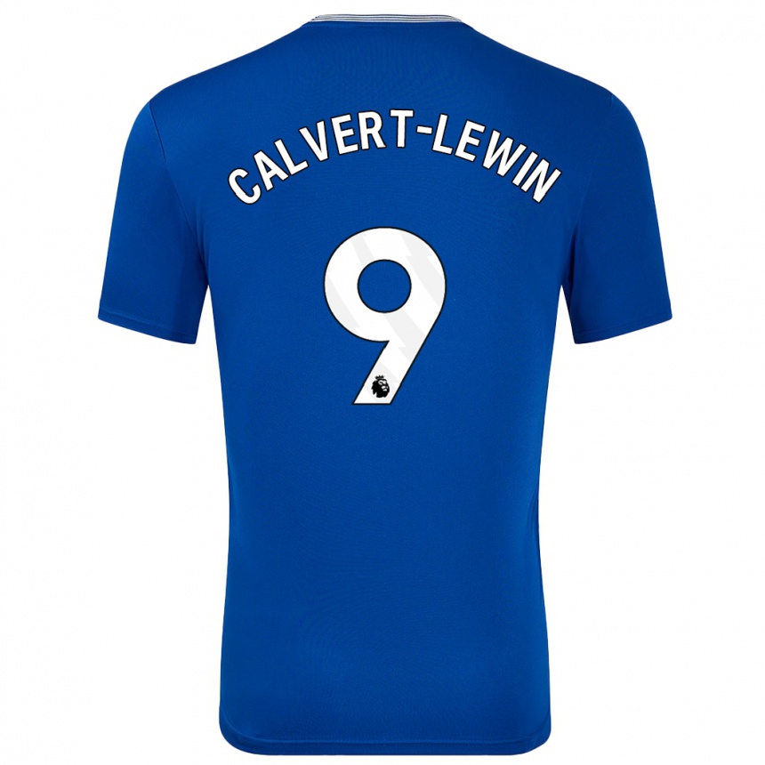 Moteriškas Dominic Calvert-Lewin #9 Mėlyna Su Namų Marškinėliai 2024/25 T-Shirt