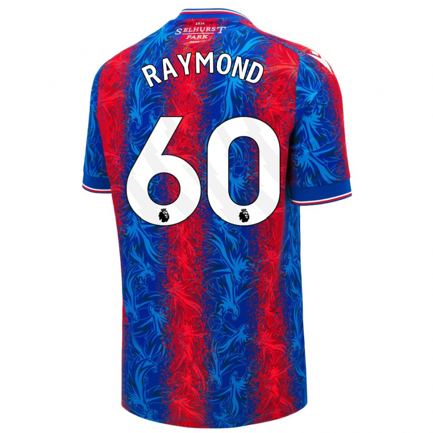 Moteriškas Jadan Raymond #60 Raudonos Mėlynos Juostelės Namų Marškinėliai 2024/25 T-Shirt