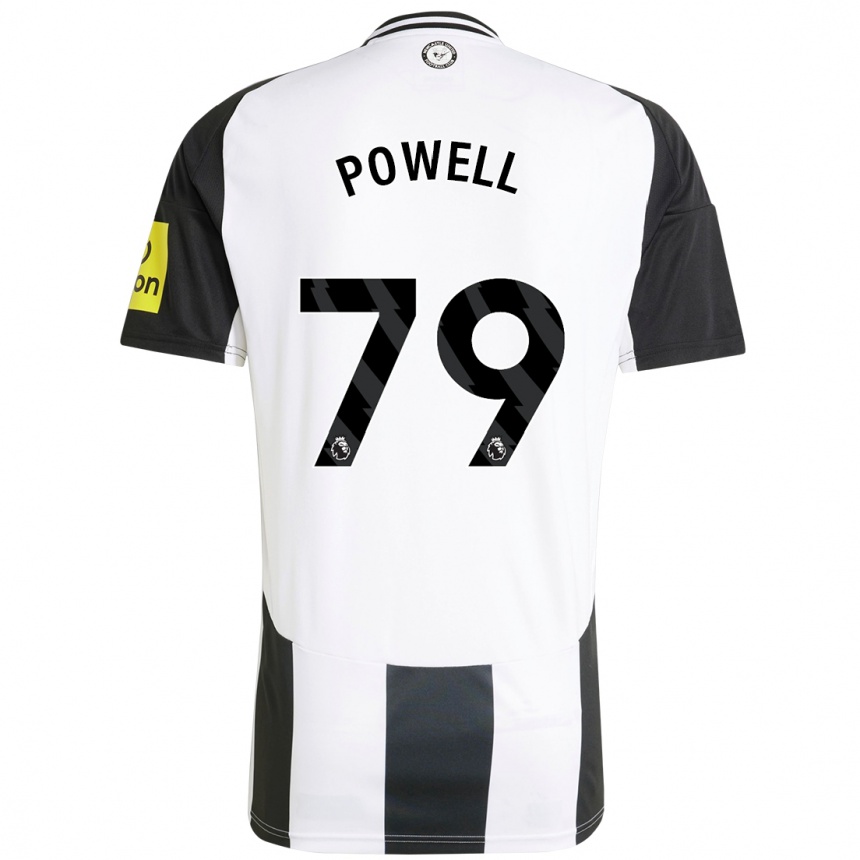 Moteriškas Rory Powell #79 Balta Juoda Namų Marškinėliai 2024/25 T-Shirt