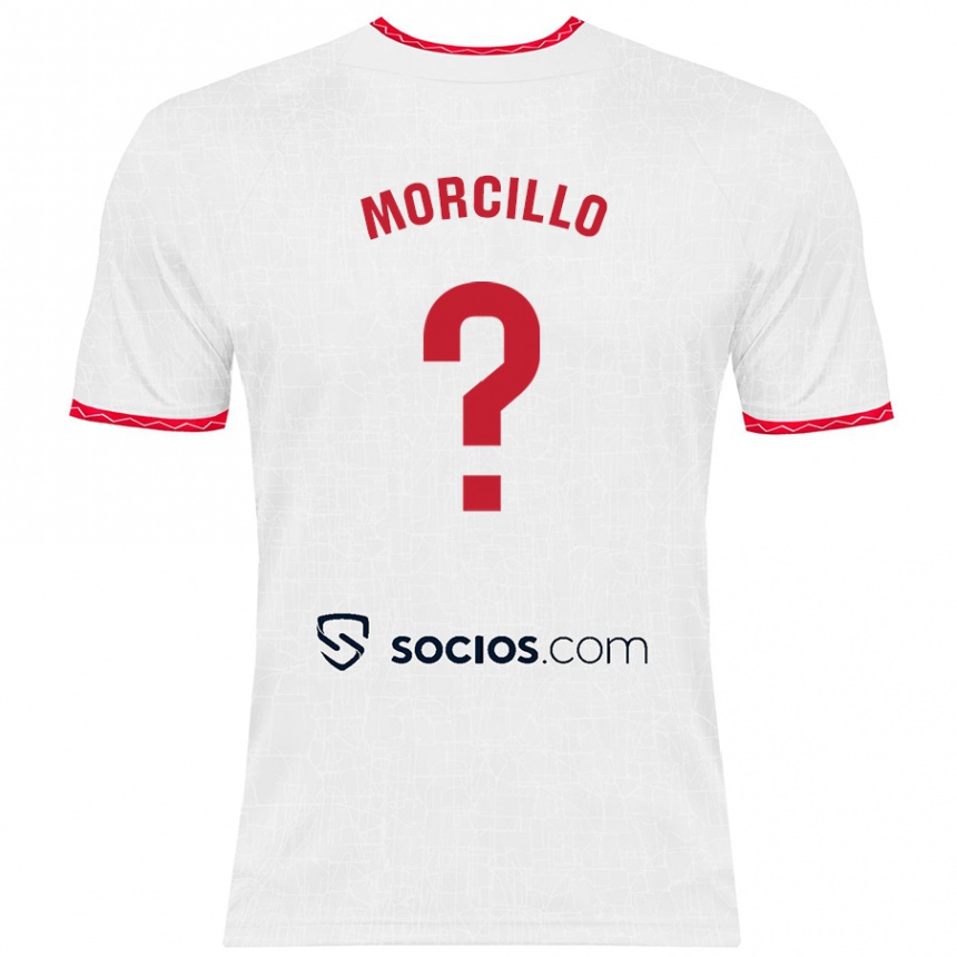 Moteriškas Raquel Morcillo #0 Balta Raudona Namų Marškinėliai 2024/25 T-Shirt