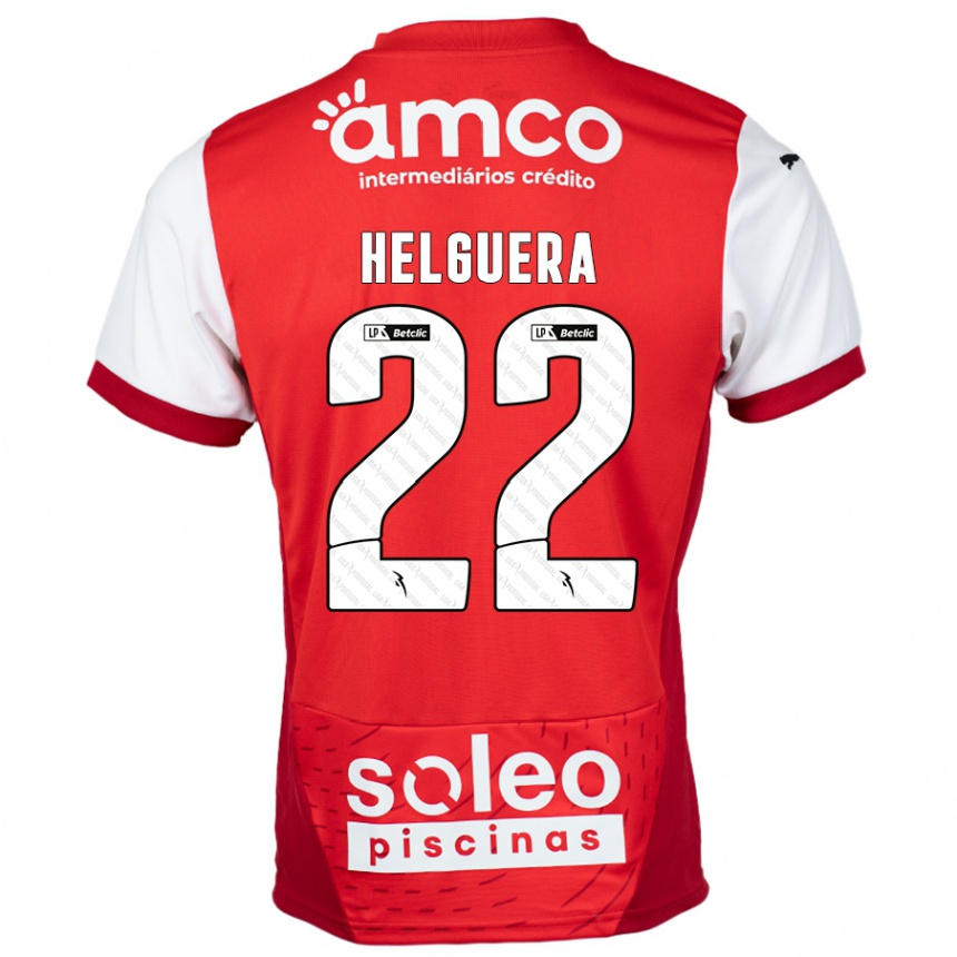 Moteriškas Thiago Helguera #22 Raudona Balta Namų Marškinėliai 2024/25 T-Shirt