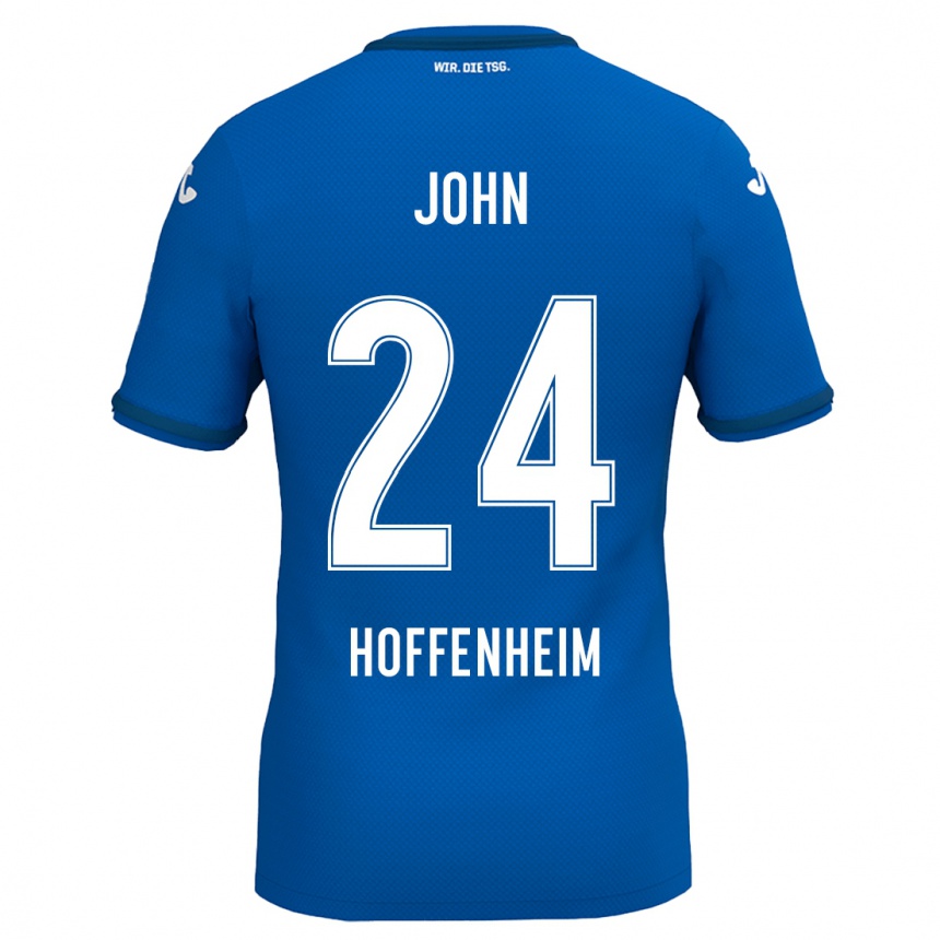 Moteriškas Marco John #24 Karališkoji Mėlyna Namų Marškinėliai 2024/25 T-Shirt