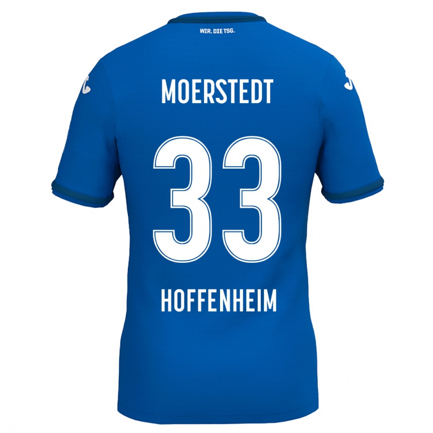 Moteriškas Max Moerstedt #33 Karališkoji Mėlyna Namų Marškinėliai 2024/25 T-Shirt