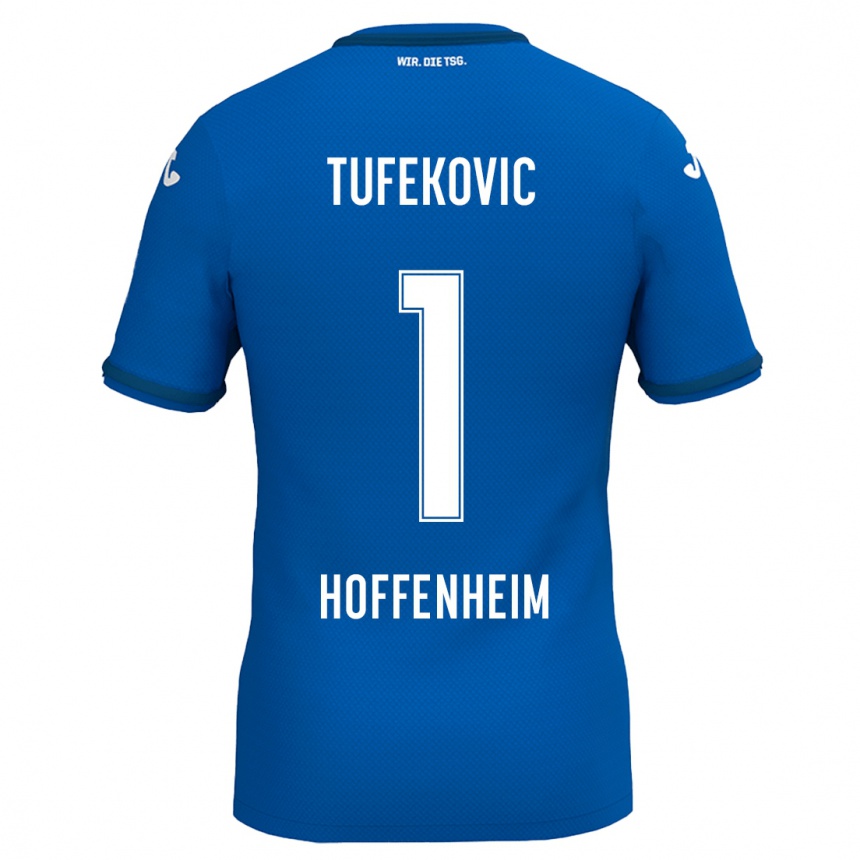 Moteriškas Martina Tufekovic #1 Karališkoji Mėlyna Namų Marškinėliai 2024/25 T-Shirt