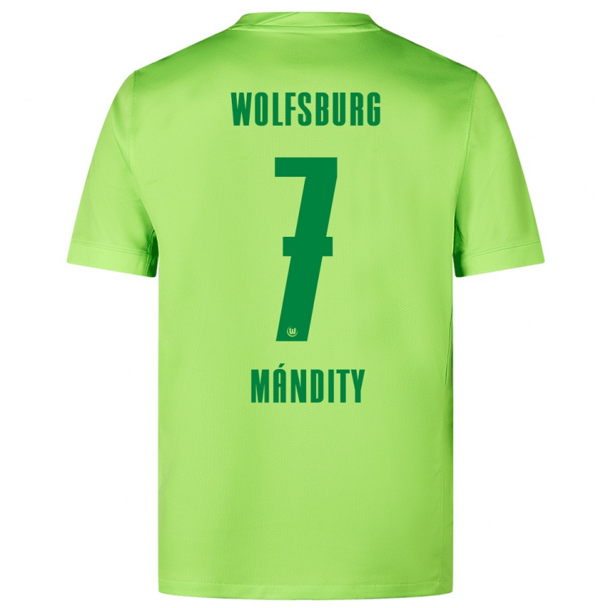 Moteriškas Márkó Mándity #7 Fluorescencinė Žalia Namų Marškinėliai 2024/25 T-Shirt