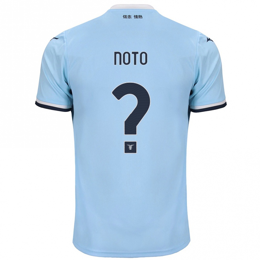 Moteriškas Pierpaolo Noto #0 Mėlyna Namų Marškinėliai 2024/25 T-Shirt