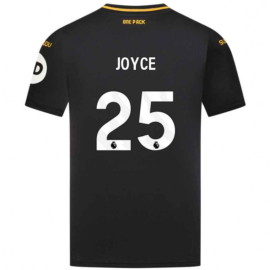 Moteriškas Leonie Joyce #25 Juoda Išvykos Marškinėliai 2024/25 T-Shirt