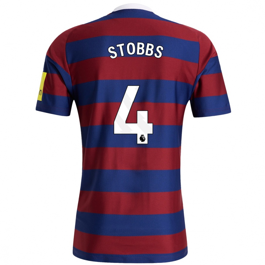 Moteriškas Amber-Keegan Stobbs #4 Bordo Tamsiai Mėlyna Išvykos Marškinėliai 2024/25 T-Shirt