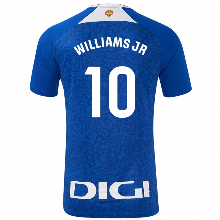 Moteriškas Nico Williams #10 Karališkoji Mėlyna Išvykos Marškinėliai 2024/25 T-Shirt