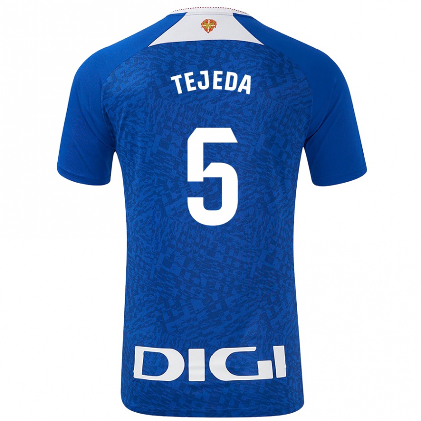 Moteriškas Diego Tejeda #5 Karališkoji Mėlyna Išvykos Marškinėliai 2024/25 T-Shirt