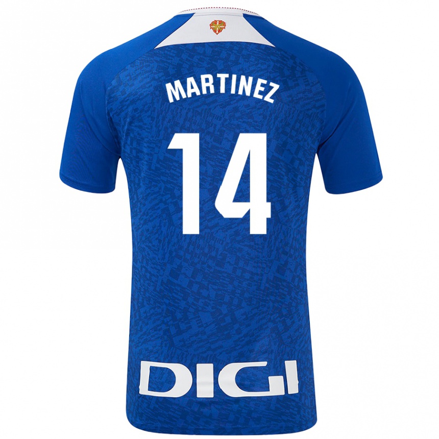 Moteriškas Pablo Martínez #14 Karališkoji Mėlyna Išvykos Marškinėliai 2024/25 T-Shirt