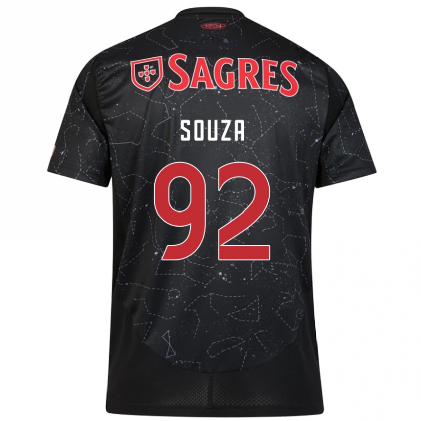 Moteriškas Pedro Souza #92 Juoda Raudona Išvykos Marškinėliai 2024/25 T-Shirt