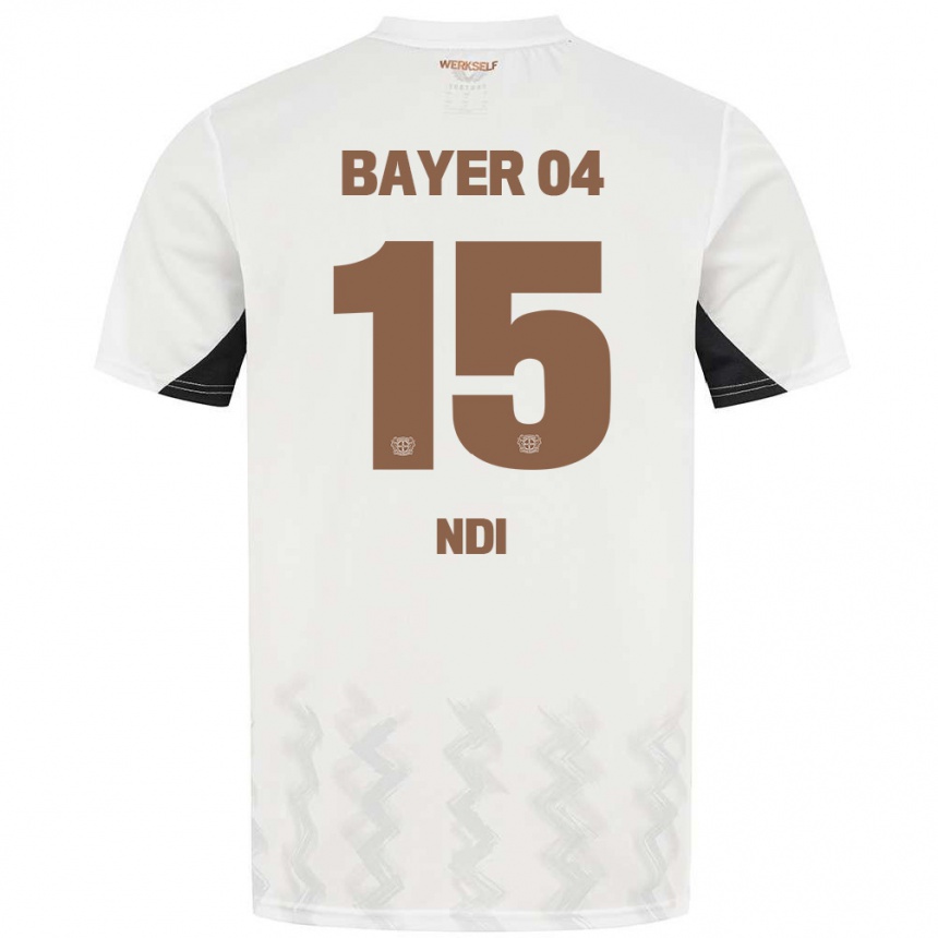 Moteriškas Bradley Ndi #15 Balta Juoda Išvykos Marškinėliai 2024/25 T-Shirt