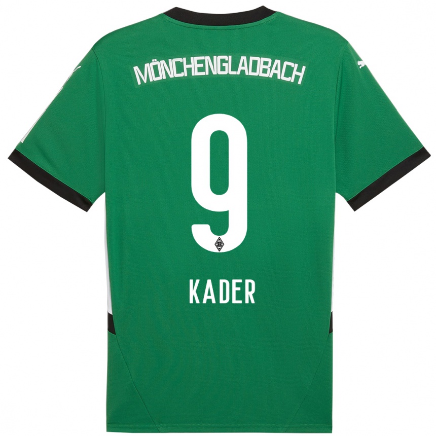 Moteriškas Cagatay Kader #9 Žalia Balta Išvykos Marškinėliai 2024/25 T-Shirt