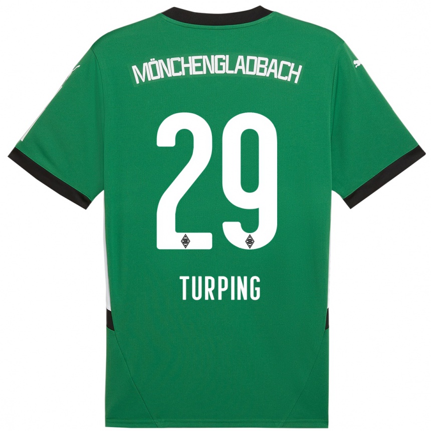 Moteriškas Selim Turping #29 Žalia Balta Išvykos Marškinėliai 2024/25 T-Shirt