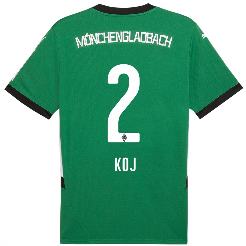 Moteriškas Julia Koj #2 Žalia Balta Išvykos Marškinėliai 2024/25 T-Shirt