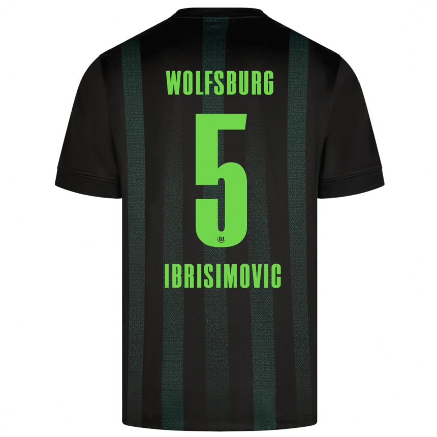 Moteriškas Amar Ibrisimovic #5 Tamsiai Žalia Išvykos Marškinėliai 2024/25 T-Shirt