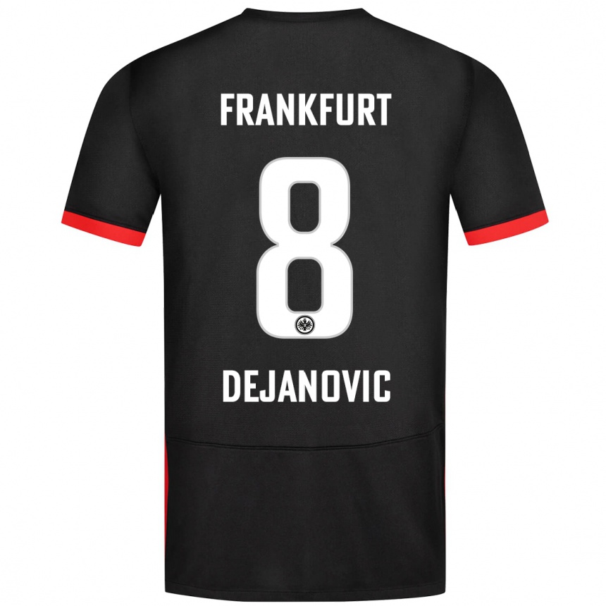 Moteriškas Daniel Dejanovic #8 Juoda Išvykos Marškinėliai 2024/25 T-Shirt