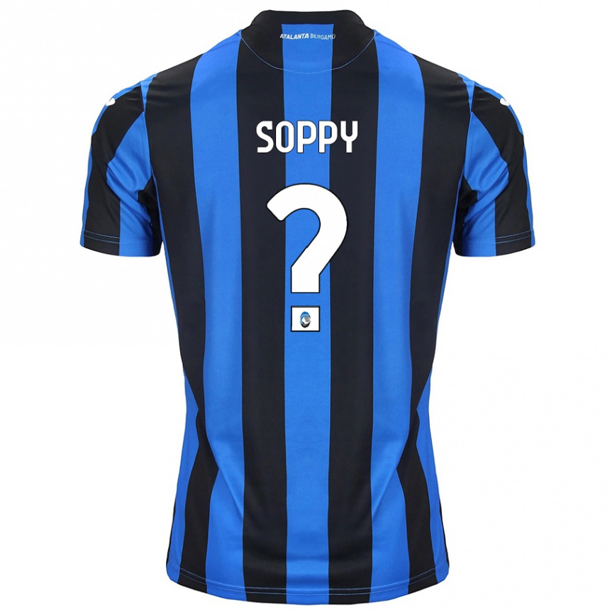 Vaikiškas Brandon Soppy #0 Mėlyna Juoda Namų Marškinėliai 2024/25 T-Shirt