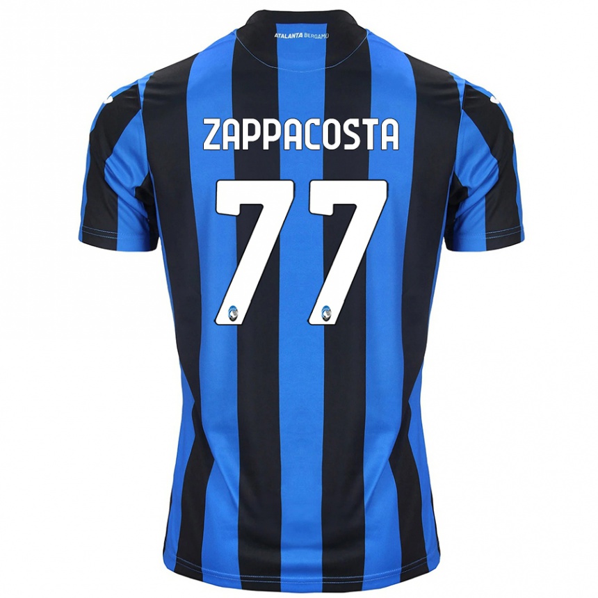 Vaikiškas Davide Zappacosta #77 Mėlyna Juoda Namų Marškinėliai 2024/25 T-Shirt