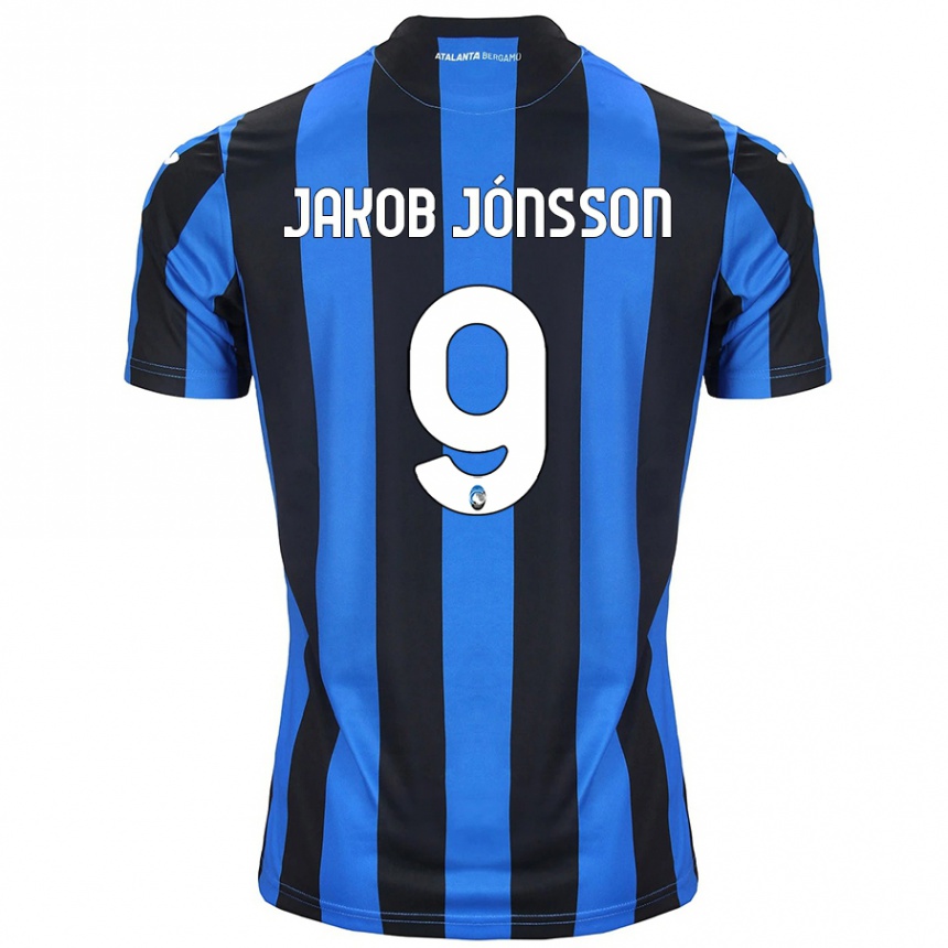 Vaikiškas Birkir Jakob Jónsson #9 Mėlyna Juoda Namų Marškinėliai 2024/25 T-Shirt