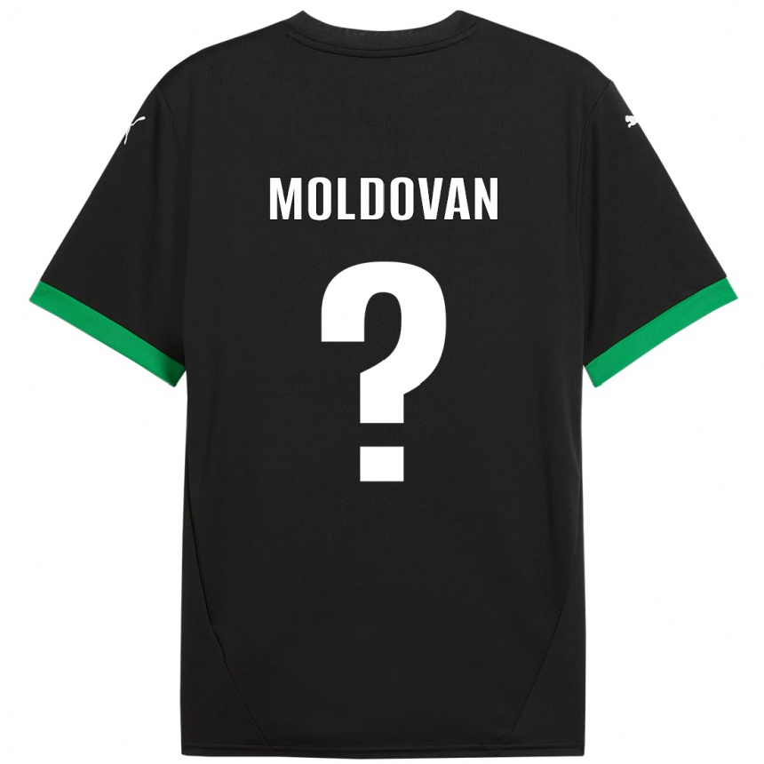 Vaikiškas Horațiu Moldovan #0 Juoda Tamsiai Žalia Namų Marškinėliai 2024/25 T-Shirt