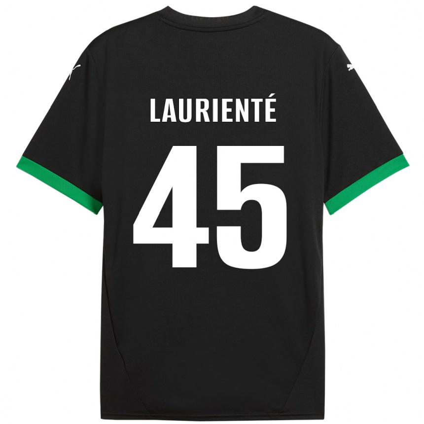 Vaikiškas Armand Laurienté #45 Juoda Tamsiai Žalia Namų Marškinėliai 2024/25 T-Shirt