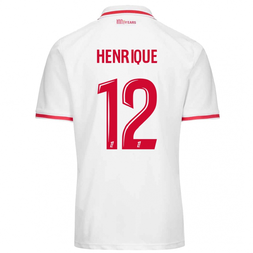 Vaikiškas Caio Henrique #12 Balta Raudona Namų Marškinėliai 2024/25 T-Shirt