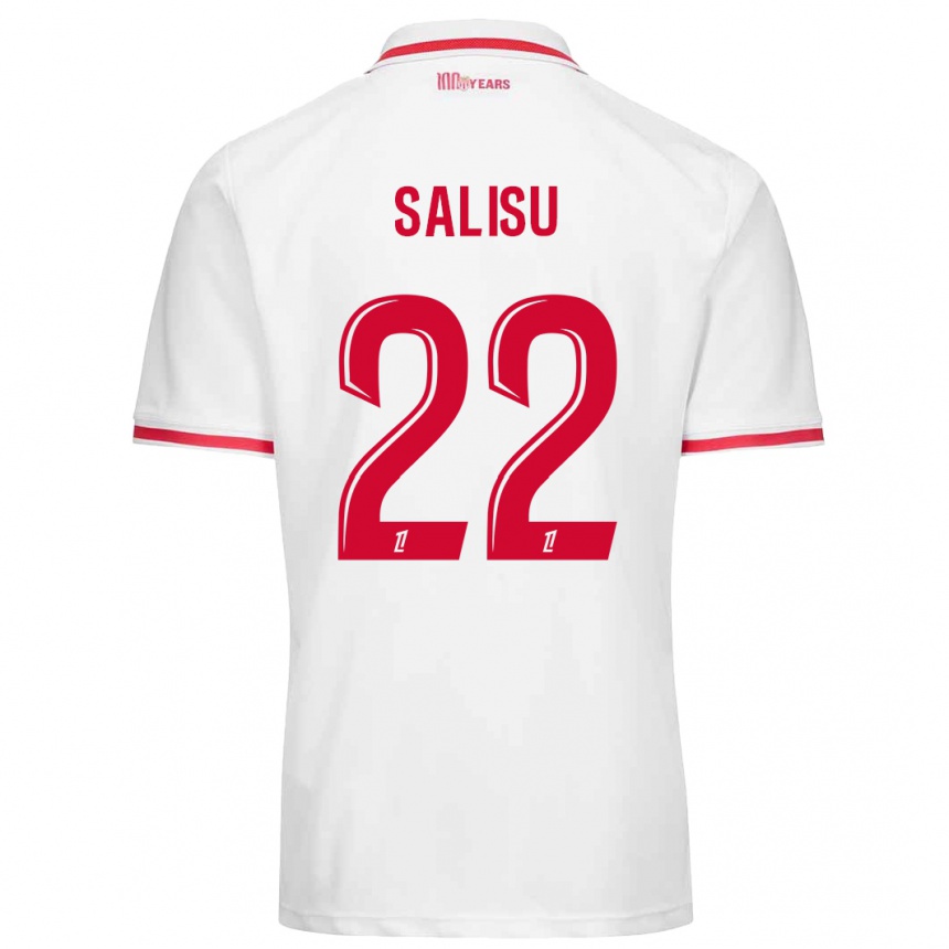 Vaikiškas Mohammed Salisu #22 Balta Raudona Namų Marškinėliai 2024/25 T-Shirt