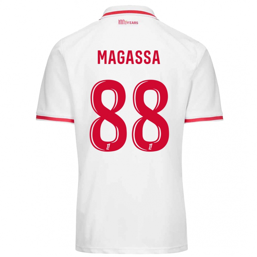 Vaikiškas Soungoutou Magassa #88 Balta Raudona Namų Marškinėliai 2024/25 T-Shirt