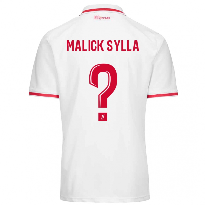 Vaikiškas Malick Sylla #0 Balta Raudona Namų Marškinėliai 2024/25 T-Shirt