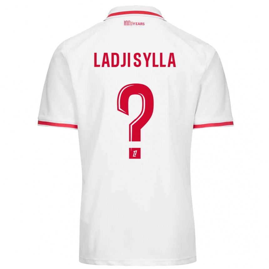 Vaikiškas Ladji Sylla #0 Balta Raudona Namų Marškinėliai 2024/25 T-Shirt