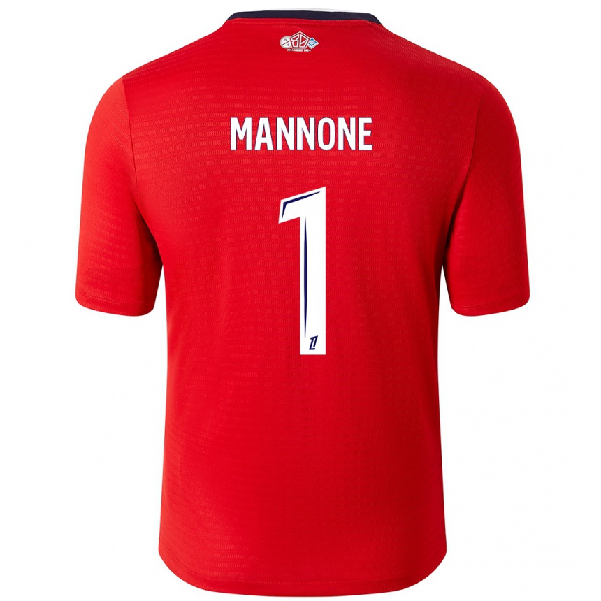 Vaikiškas Vito Mannone #1 Raudona Balta Namų Marškinėliai 2024/25 T-Shirt