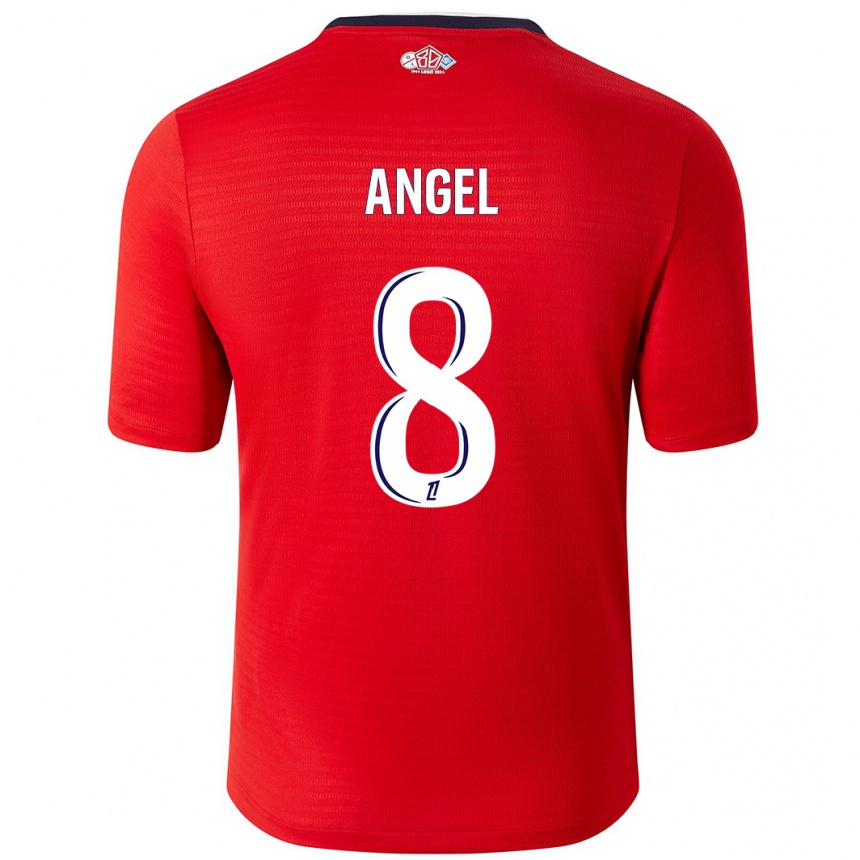 Vaikiškas Angel Gomes #8 Raudona Balta Namų Marškinėliai 2024/25 T-Shirt