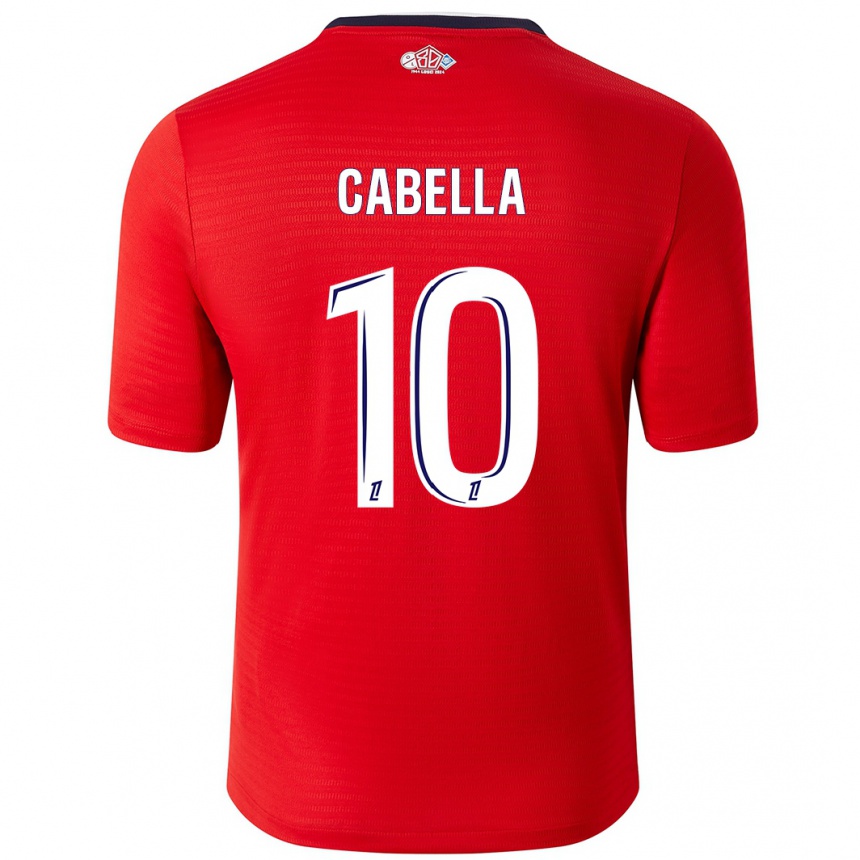 Vaikiškas Rémy Cabella #10 Raudona Balta Namų Marškinėliai 2024/25 T-Shirt