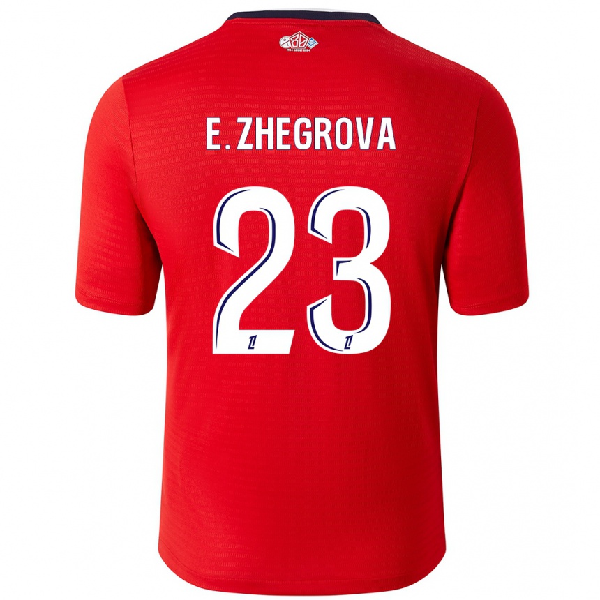 Vaikiškas Edon Zhegrova #23 Raudona Balta Namų Marškinėliai 2024/25 T-Shirt