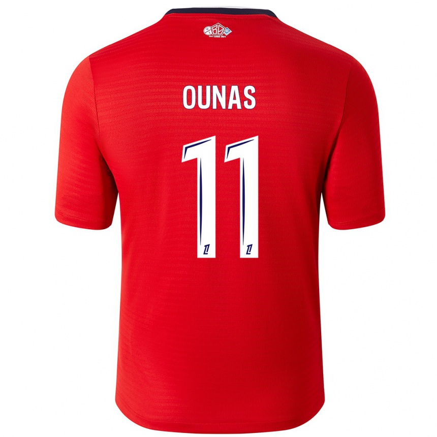 Vaikiškas Adam Ounas #11 Raudona Balta Namų Marškinėliai 2024/25 T-Shirt