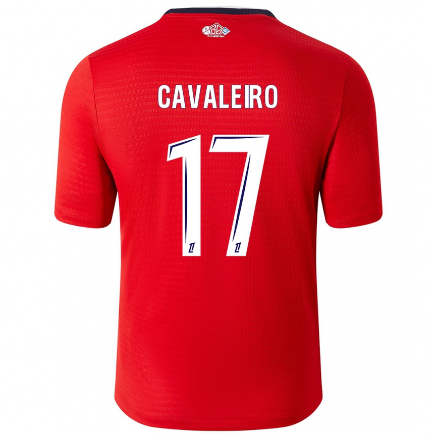 Vaikiškas Ivan Cavaleiro #17 Raudona Balta Namų Marškinėliai 2024/25 T-Shirt