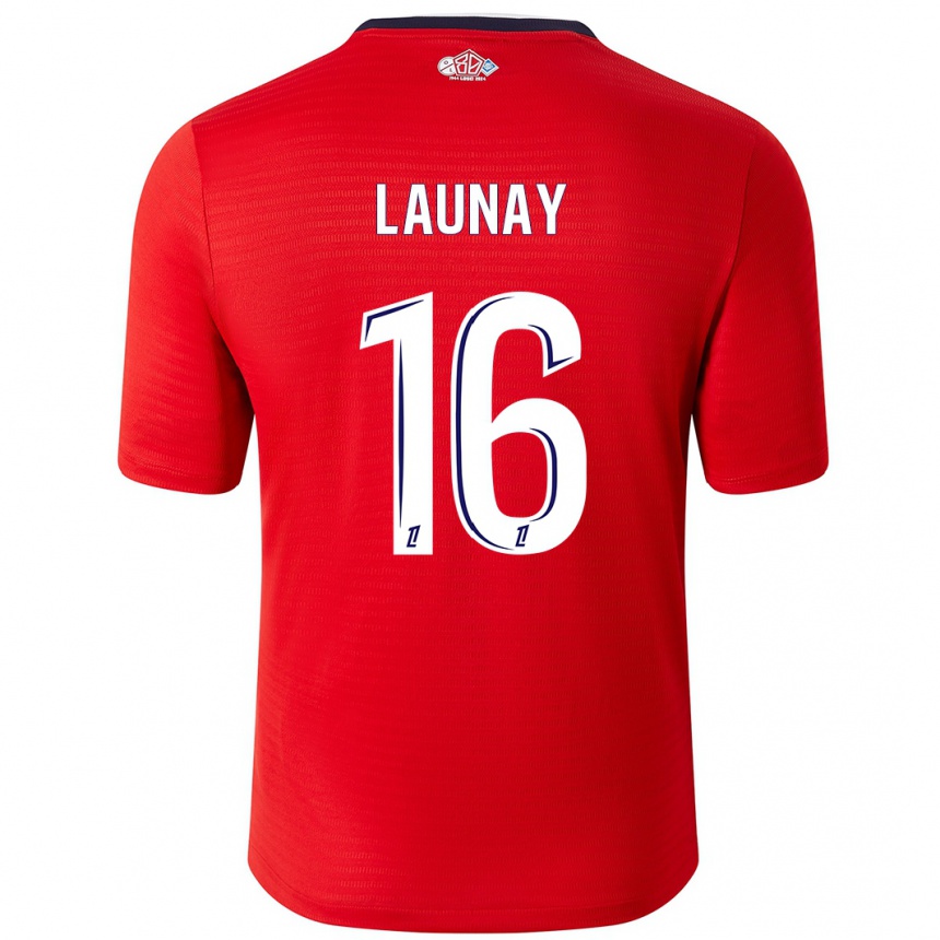 Vaikiškas Elisa Launay #16 Raudona Balta Namų Marškinėliai 2024/25 T-Shirt