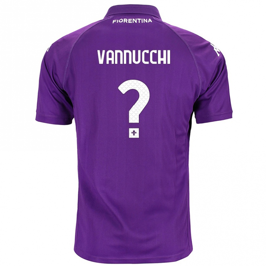 Vaikiškas Tommaso Vannucchi #0 Violetinė Namų Marškinėliai 2024/25 T-Shirt