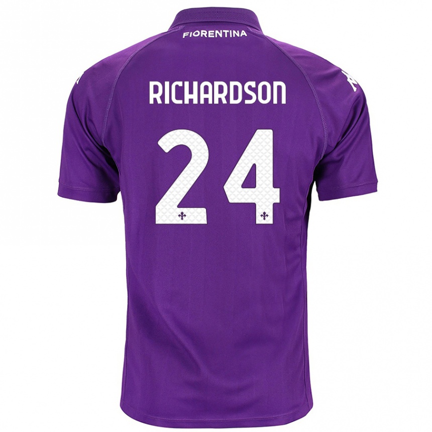 Vaikiškas Amir Richardson #24 Violetinė Namų Marškinėliai 2024/25 T-Shirt